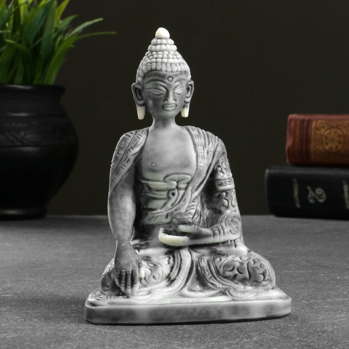 Сувенир Индийский Будда (7х5х11 см) Сувениры из мраморной крошки