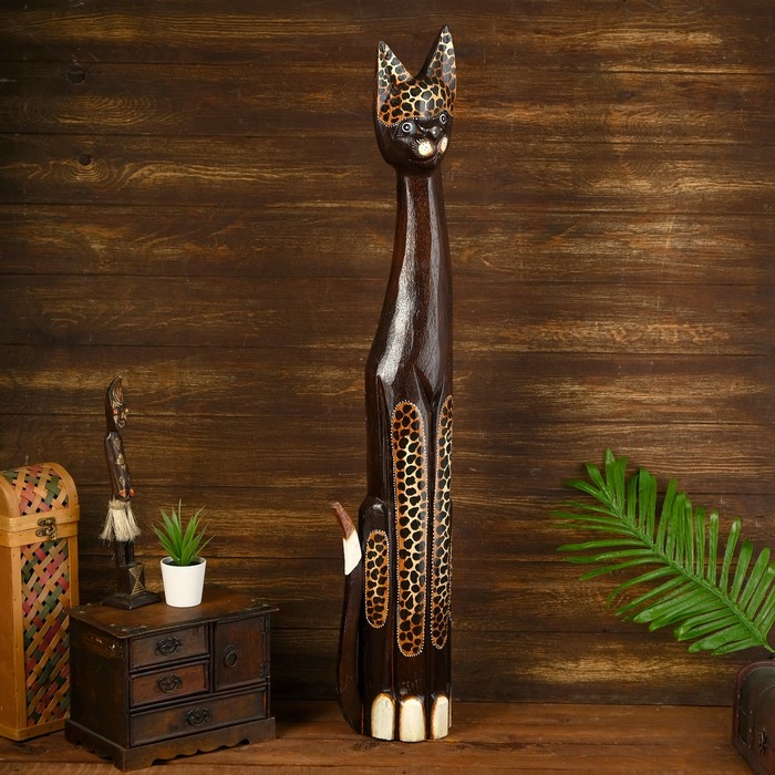 Сувенир Кошка с леопардовыми лапками (16х7х100 см)
