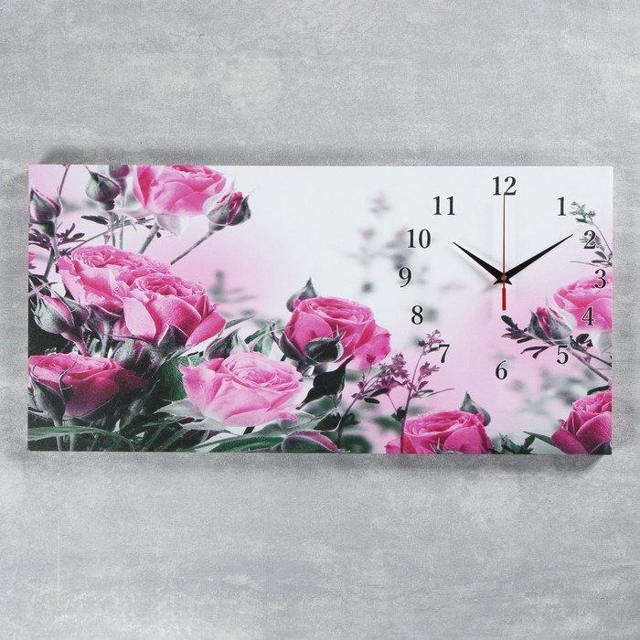 Часы Розовые розы (81х6х42 см)