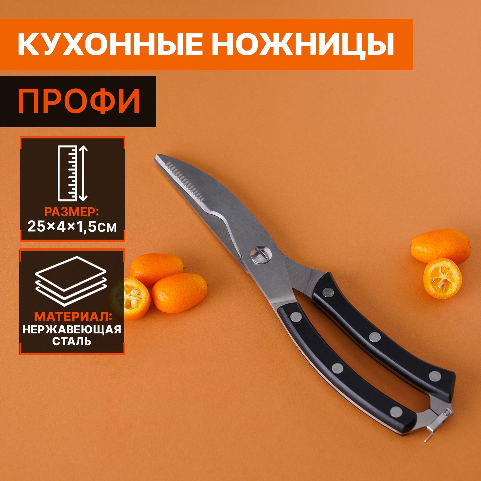 Ножницы Профи (25х5х2 см)