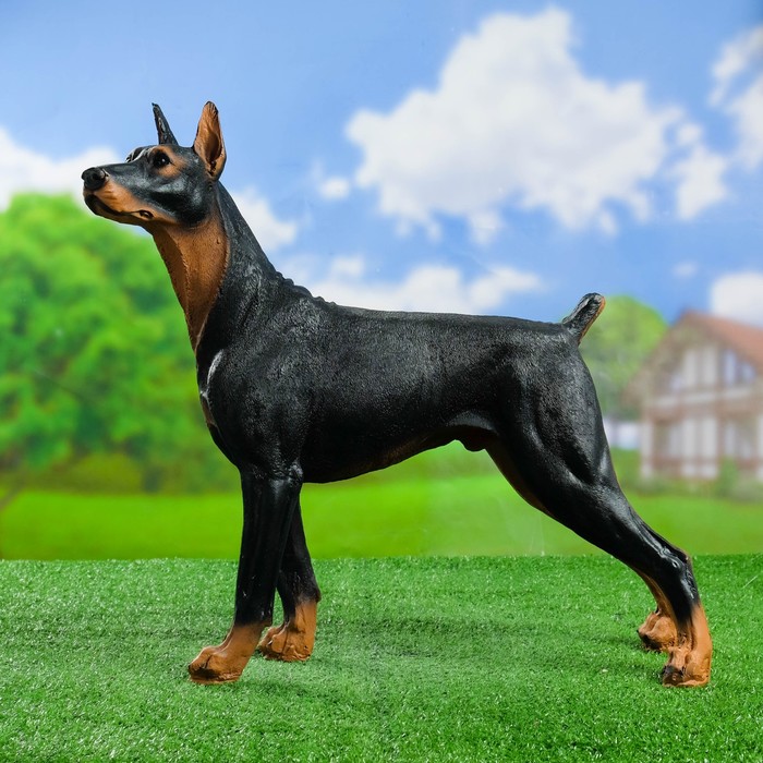 Садовая фигура Собака Доберман (47 см)