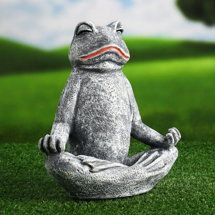 Садовая фигура Лягушка медитирует (23х22х13 см)
