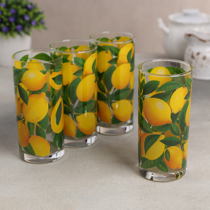 Набор стаканов Лимоны (280 мл - 4 шт)