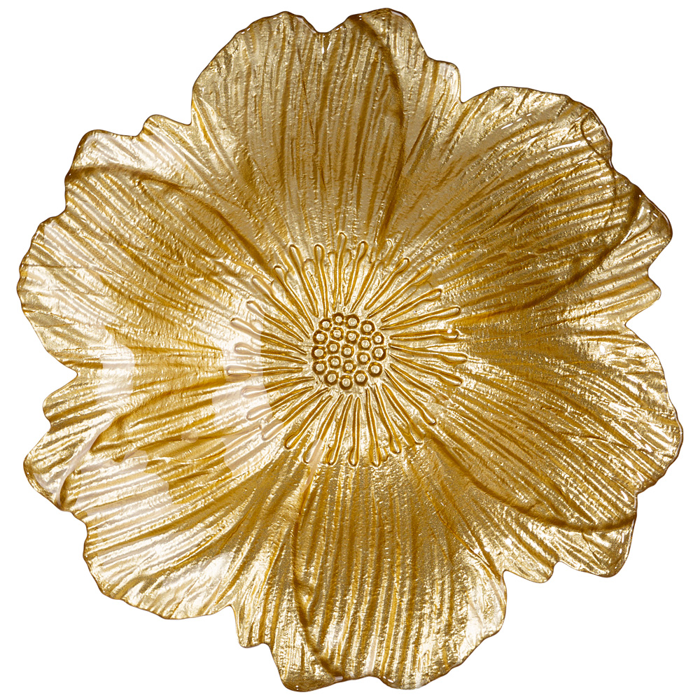 Блюдо Golden flower (30 см) АКСАМ