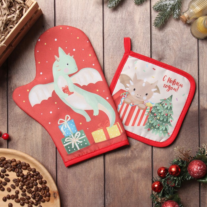 Рукавицы, прихватки, фартуки Доляна