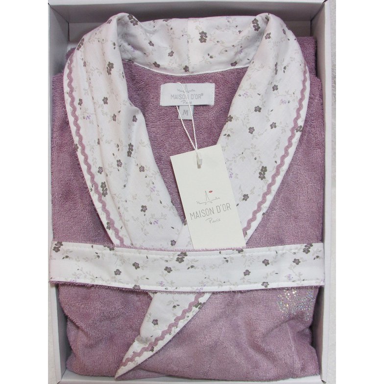 Банный халат Lady Lierra цвет: фиолетовый (S)