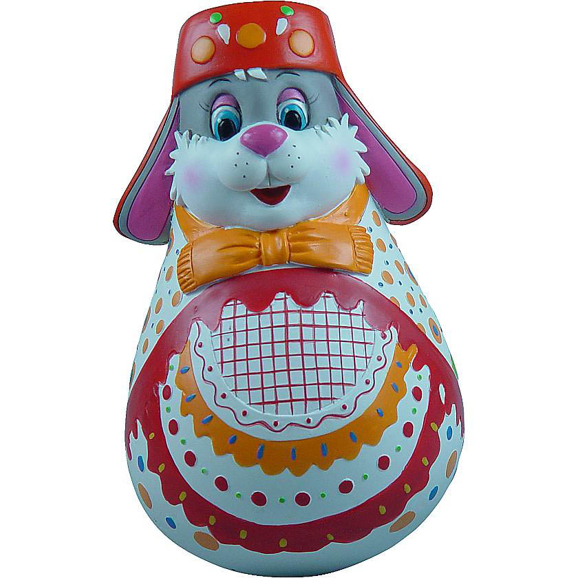 

{} Неваляшка Заяц Дымковская (11 см)