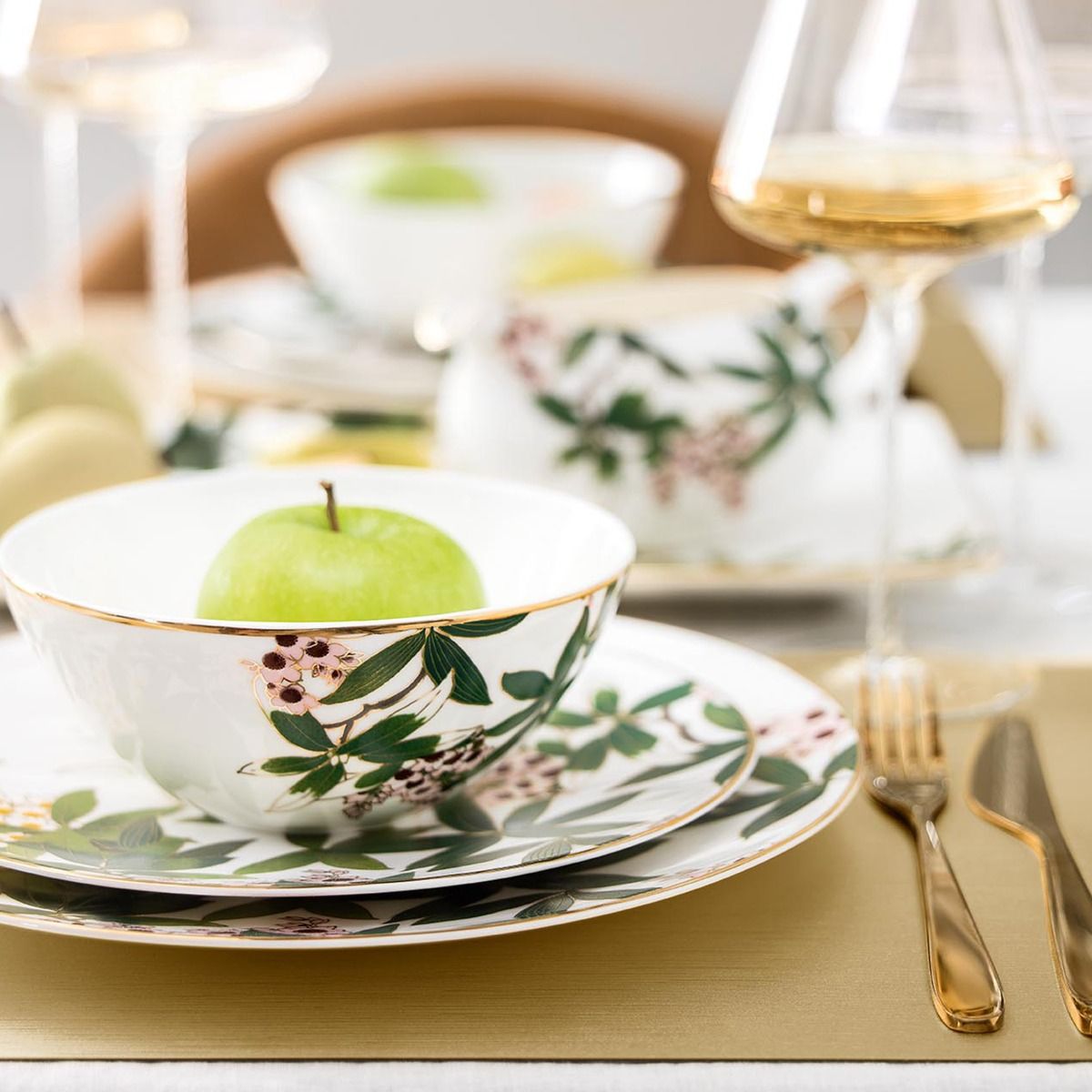 Тарелка салатная Белиз цвет: зеленый (16 см)