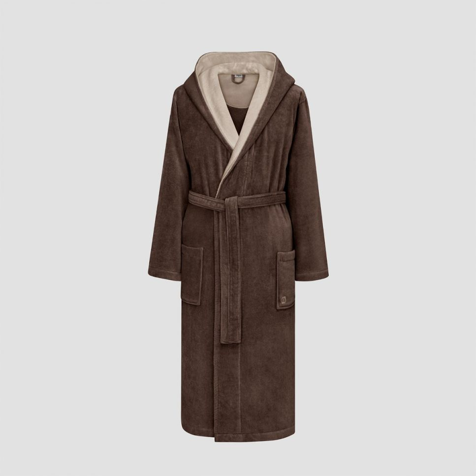 Банный халат Арт лайн цвет: коричневый, бежевый (L)
