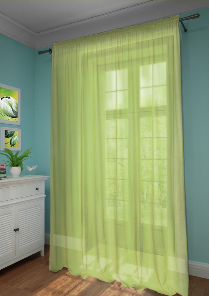 Классические шторы Shawna Цвет: Зеленый, размер {}{} ka235884 - фото 1