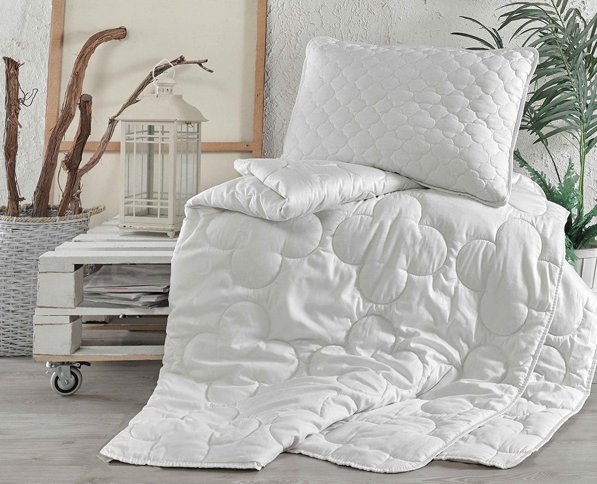 Одеяло Pamuk всесезонное цвет: белый (195х215 см), размер 195х215 см tac801141 Одеяло Pamuk всесезонное цвет: белый (195х215 см) - фото 1