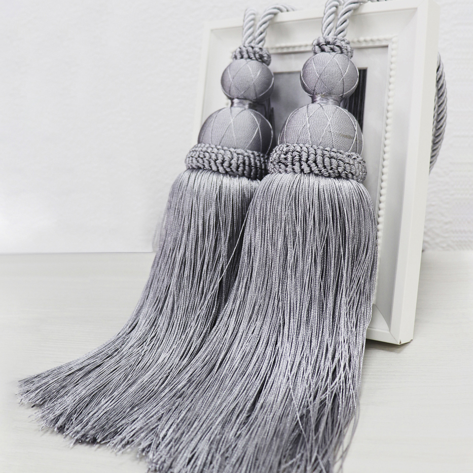 Аксессуар для штор Karmen цвет: серый, размер 30 см - 2 шт