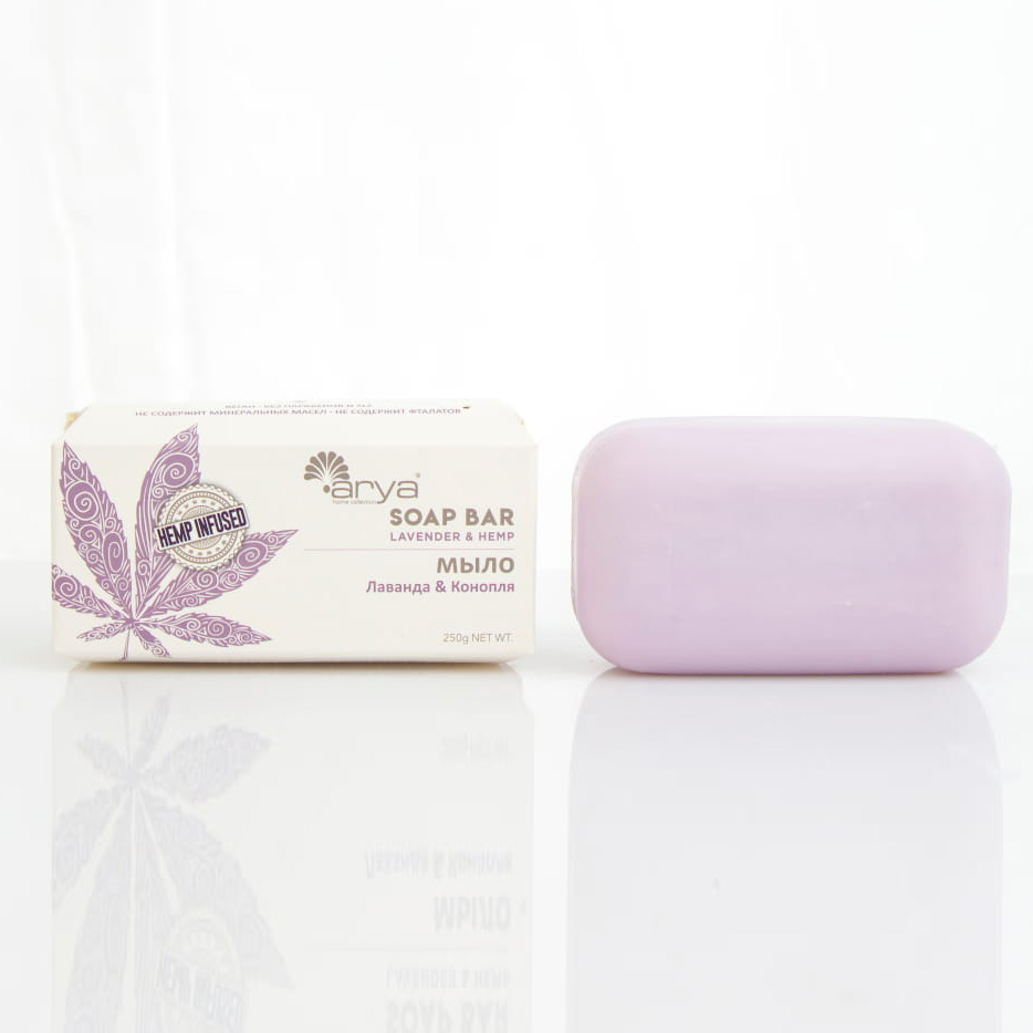 Мыло Lavender & Hemp Фиолетовый (250 гр)