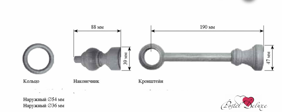 

Карнизы и аксессуары для штор ARCODORO