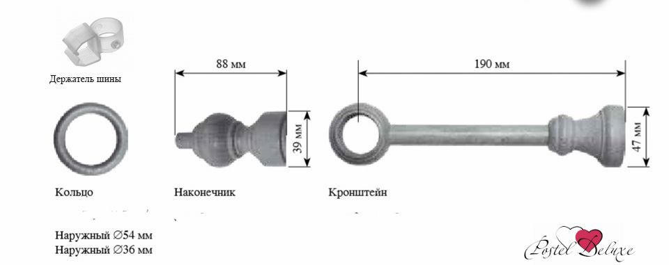 

Карнизы и аксессуары для штор ARCODORO