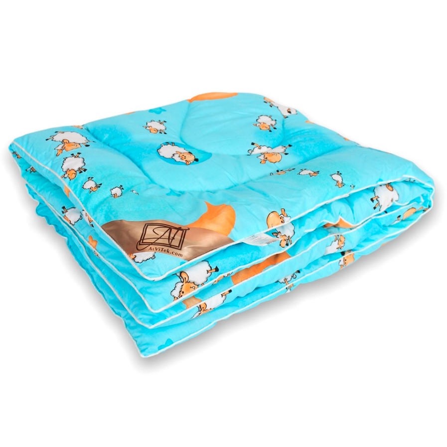 Детское одеяло Ovechka Теплое (110х140 см), размер 110х140 см, цвет голубой