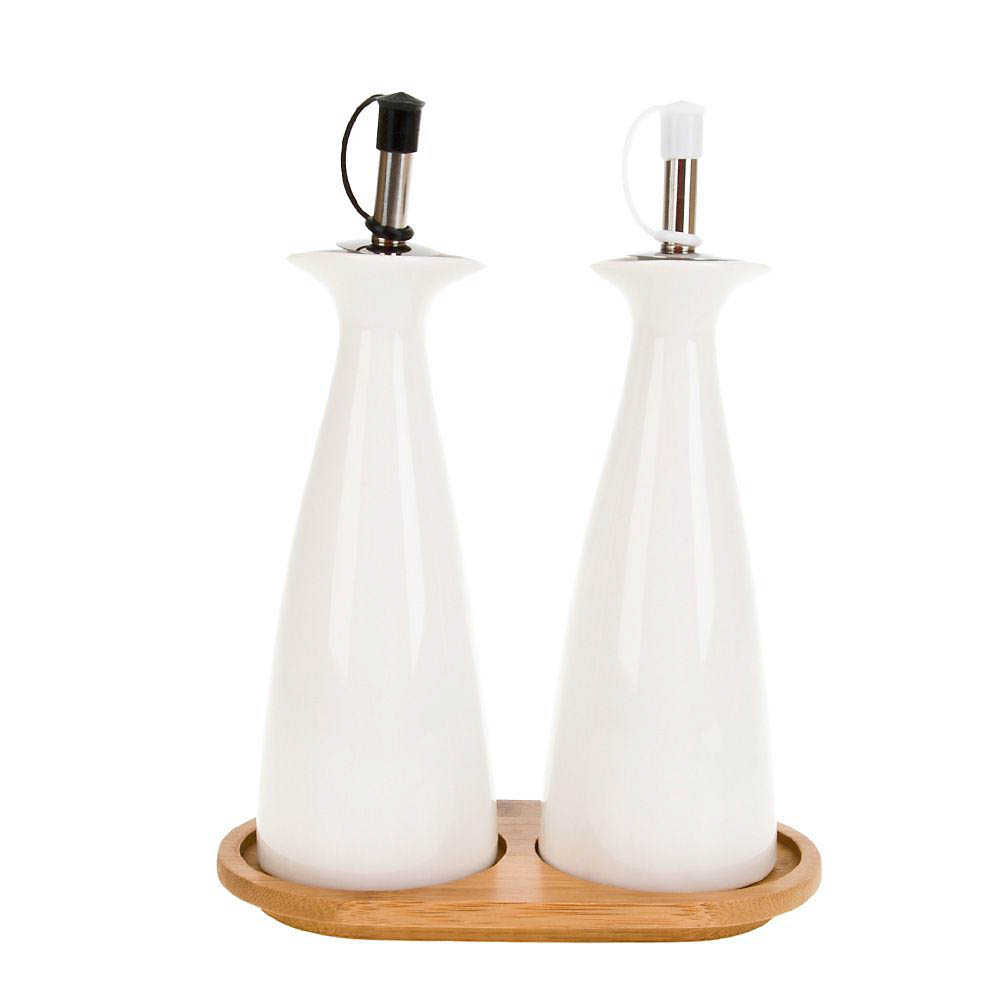 Хранение продуктов Best Home Porcelain Бутылки для уксуса и масла Naturel (16х9х20 см)