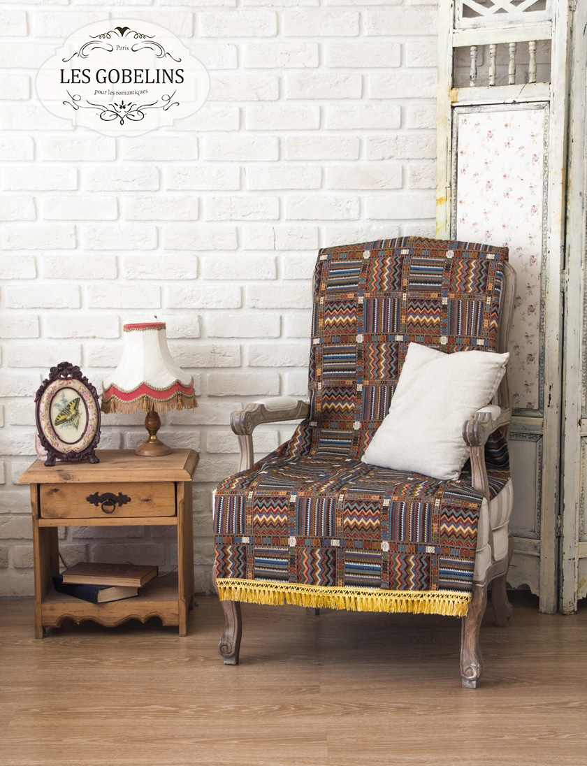 Накидка на кресло Mexique (90х200 см), размер 90х200 см, цвет коричневый lns186131 Накидка на кресло Mexique (90х200 см) - фото 1