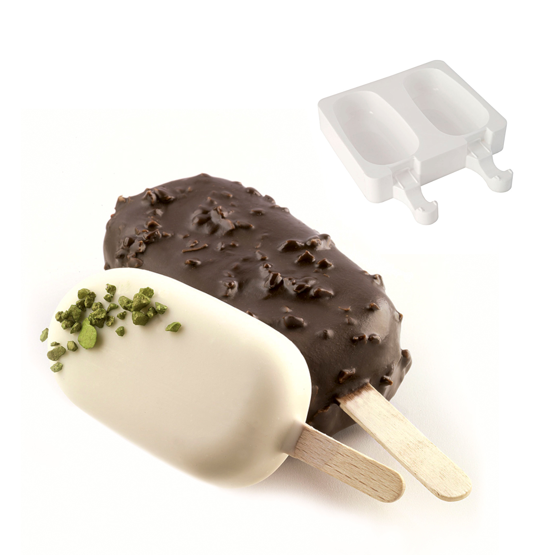 Набор из 2 силиконовых форм для приготовления мороженого Classic, размер Набор pok846575 - фото 1