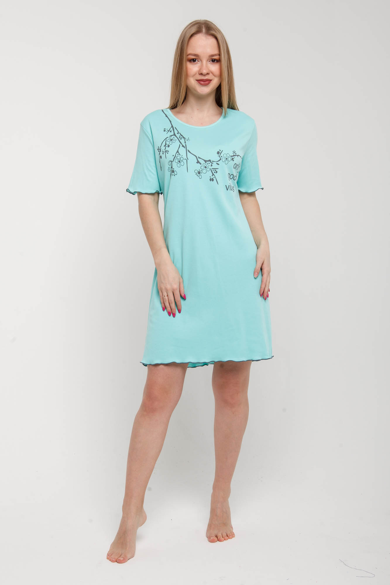 Ночная сорочка Linda Цвет: Светло-Зелёный (46), размер M-L