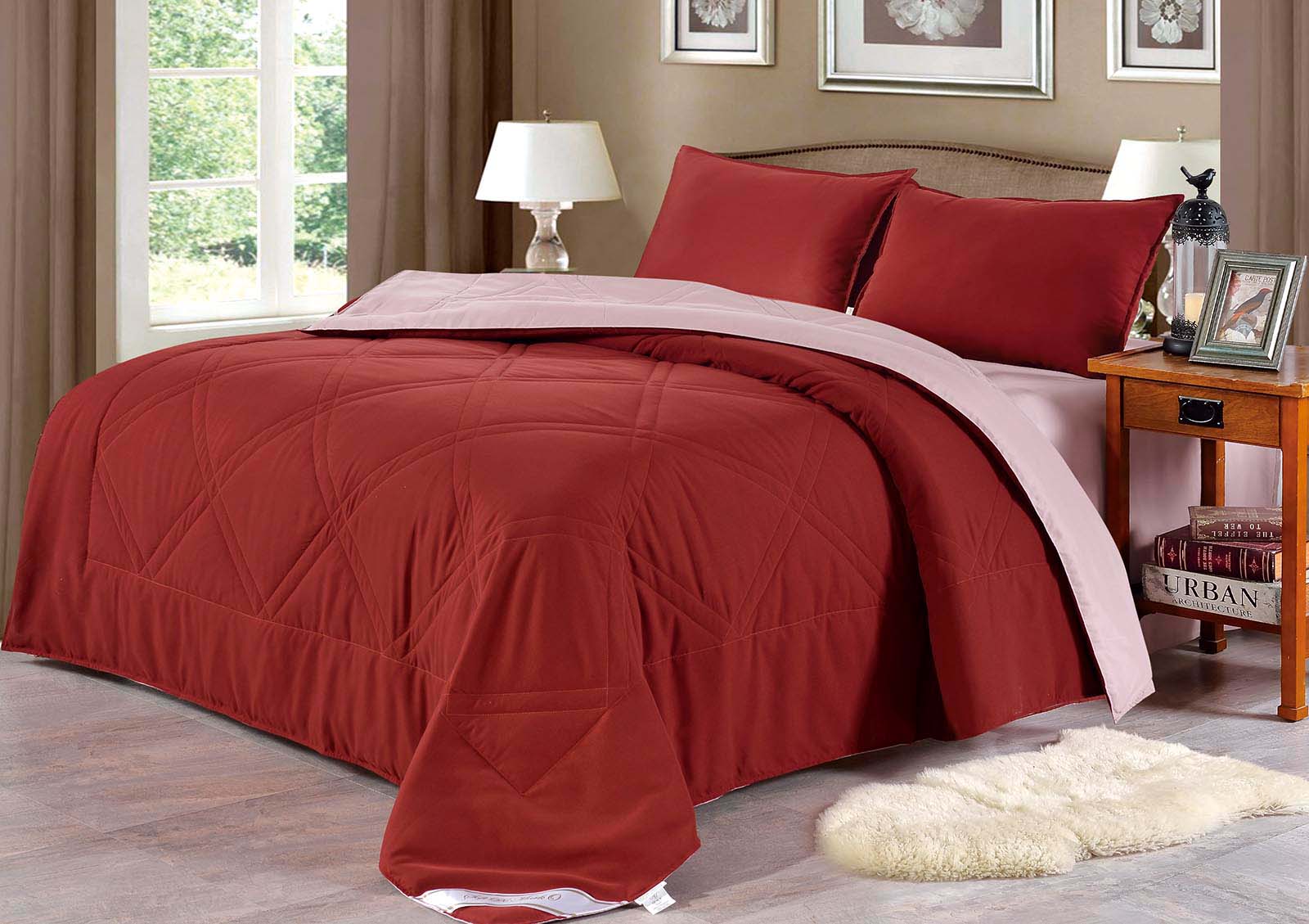 Постельное белье с одеялом Валентино Цвет: Красный (1,5 спал.), размер 50х70 (2 шт) sofi702932 Постельное белье с одеялом Валентино Цвет: Красный (1,5 спал.) - фото 1