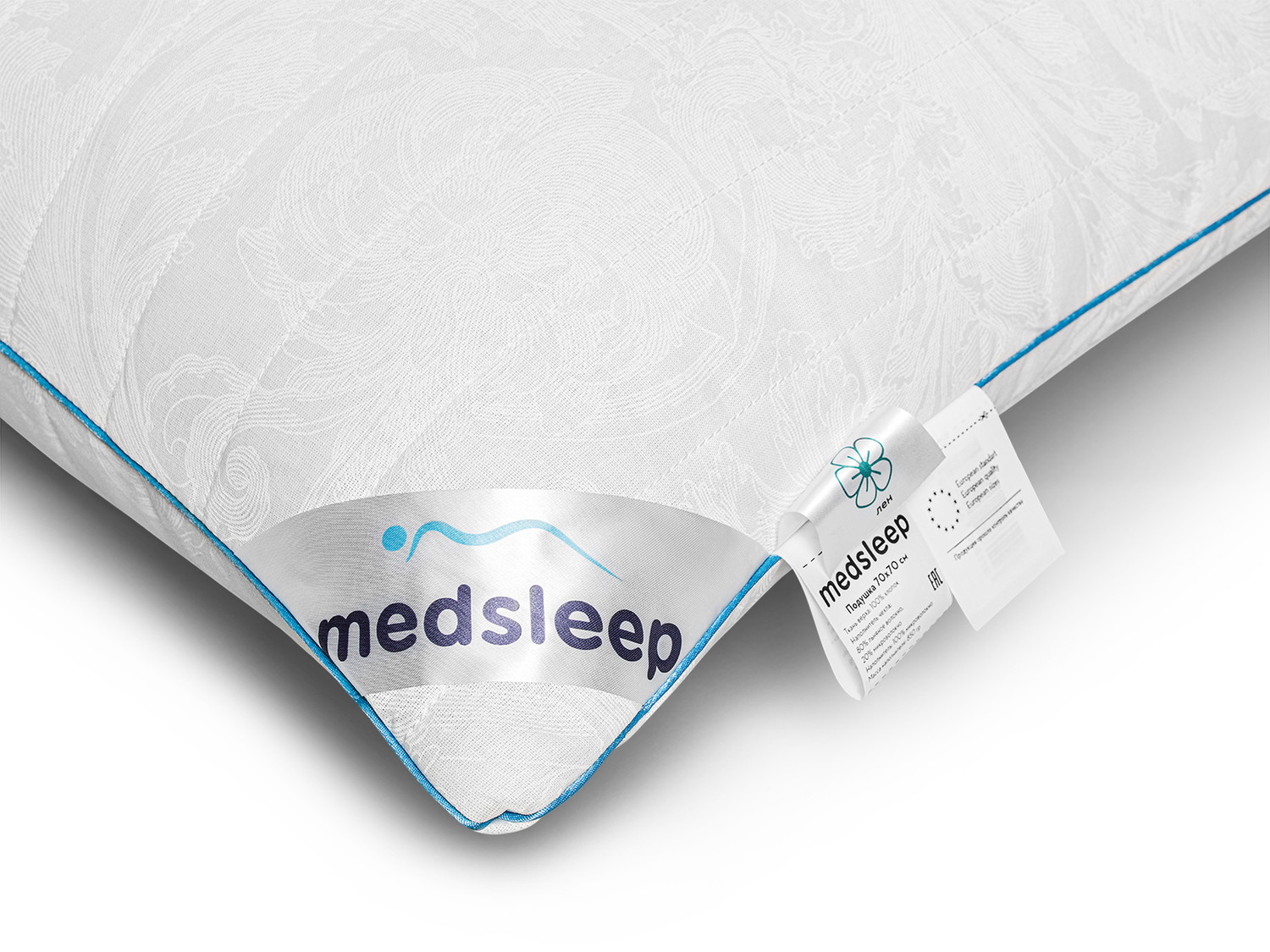 Немецкая подушка стеганая skylor medsleep из хлопкового тика