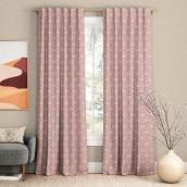 Классические шторы Минас цвет: розовый (170х270 см - 2 шт)
