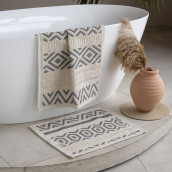 Набор из 2 ковриков для ванной Сува цвет: серый (60х100 см, 50х60 см)