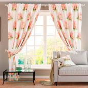 Классические шторы Ева цвет: розовый (140х270 см - 2 шт)