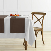 Дорожка на стол Ибица цвет: шоколадный (43х140 см - 4 шт)