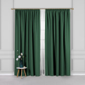 Классические шторы Амори цвет: зеленый (220х270 см - 2 шт)