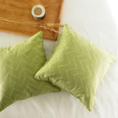 Декоративная наволочка Сканди цвет: зеленый (45х45)