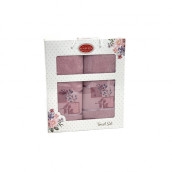 Полотенце Florens цвет: розовый (50х90 см,70х140 см)