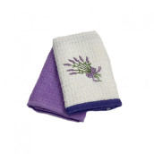 Кухонное полотенце Лаванда цвет: белый, фиолетовый (40х60 см - 2 шт)