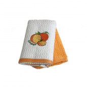 Кухонное полотенце Апельсин цвет: белый, оранжевый (40х60 см - 2 шт)