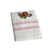 Кухонное полотенце Помидор-огурец цвет: розовый (50х75 см - 12 шт)