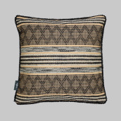 Декоративная подушка Larin цвет: бежевый, черный (45х45)