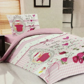 Детское постельное белье Lovely lady цвет: розовый (1.5 сп)