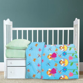 Детское постельное белье Феечки цвет: голубой (для новорожденных)