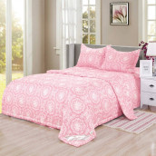 Постельное белье с одеялом Рамина цвет: розовый