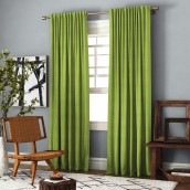 Классические шторы Ибица цвет: зеленый