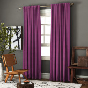 Классические шторы Ибица цвет: фиолетовый (200х270 см - 2 шт)