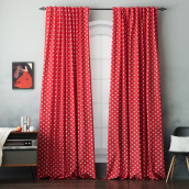 Классические шторы Сири цвет: красный (170х270 см - 2 шт)