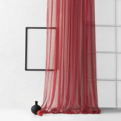 Классические шторы Грик цвет: бордовый