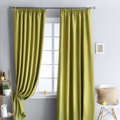 Классические шторы Блэквуд цвет: зеленый