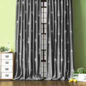 Классические шторы Элис цвет: темно-серый (145х270 см - 2 шт)