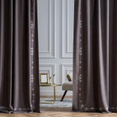 Классические шторы Бриджит цвет: серый (200х270 см - 2 шт)