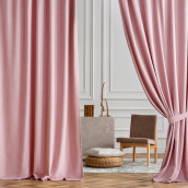 Классические шторы Лаура цвет: розовый (200х270 см - 2 шт)
