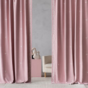 Классические шторы Фито цвет: розовый (150х270 см - 2 шт)
