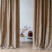 Классические шторы Мэри цвет: бежево-коричневый (145х280 см - 2 шт)